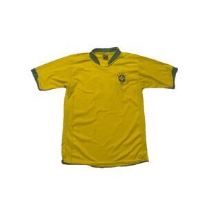 Brazil 2016 National Team Soccer Nike Home Neymar Jersey Youth Large #10